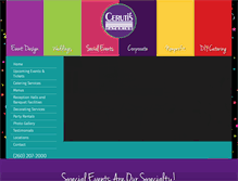 Tablet Screenshot of cerutiscatering.com